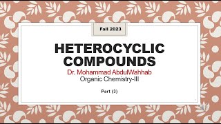 Heterocyclic Compounds Systematic nomenclature of Fused heterocyclic compounds [upl. by Jeminah]