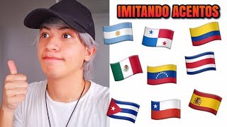 Imitando acento de otros países Latinoamericanos y España [upl. by Nirtak]