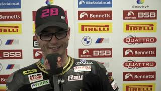 2022 Bennetts BSB RD10  Donington Park  Race 3 press conference [upl. by Ahsienod607]