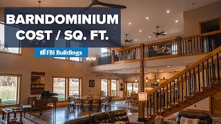 How Much Does A Barndominium Cost Per Square Foot [upl. by Anyd93]