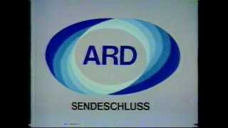 ARD Tagesschau Werner Veigel Sendeschluß Programmtafeln Testbild SR 16091983 Video 2000 [upl. by Faunia677]