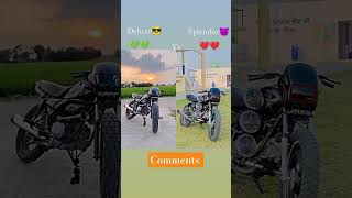 Deluxe vs splendor lovers like and comment kare splendor modified HERO KING block [upl. by Lleznov]