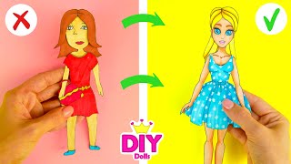 HOW TO MAKE PAPER DOLL DIY TUTORIAL EASY PAPERCRAFT [upl. by Yi]