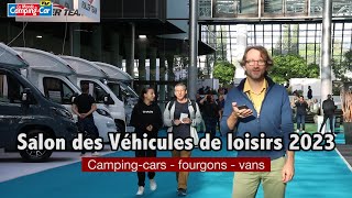 Les campingcars fourgons et vans du salon des Véhicules de Loisirs 2023 [upl. by Keiryt]