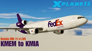 XPlane 1210beta2  FedEx Express Virtual Operations  Rotate MD11 v109  Memphis to Miami [upl. by Neva480]