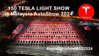 150 Tesla Light Show  Malaysia AutoShow 2024 The Arrival [upl. by Nnainot]