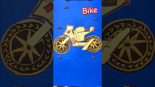 Easy Bike Craft New Creative Craft ideas bike vehicles transport trending youtube video [upl. by Lilllie]