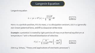 Week 33  Diffusion in a Potential The Langevin Equation [upl. by Aenyl683]