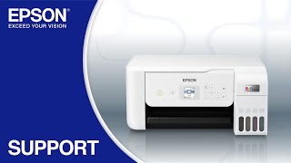 Epson EcoTank ET2800  Wireless Setup Using the Control Panel [upl. by Hako901]