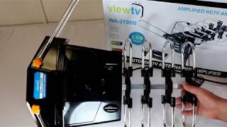 Review ViewTV WA2708B Antenna  150 Miles Range  360° Rotation  Wireless Remote [upl. by Bertelli]