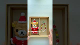 Crochet Rilakkuma with Christmas outfit crochet christmas rilakkuma [upl. by Hach]