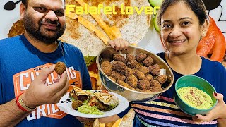 Falafel 🥙 itna testy kese ban gaya  falafel hummus tahinirecipe [upl. by Soisatsana]