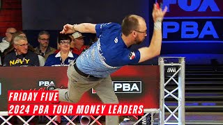 Friday Five  2024 PBA Tour Money Leaders [upl. by Eelyab]