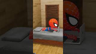 Baby spider Fun ☺️ funny spiderman marvel viralshort shortsfeed like trending superhero [upl. by Yoho4]