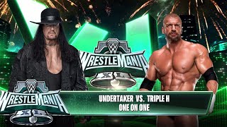 WWE 2K24  Undertaker vs Triple H  Wrestlemania 40 [upl. by Atnoid613]