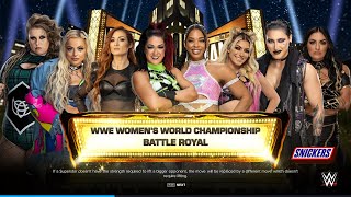 WWE 2K24  WOMENS BATTLE ROYAL  WOLD CHAMPIONSHIP  PC GAMEPLAY [upl. by Aitnas]