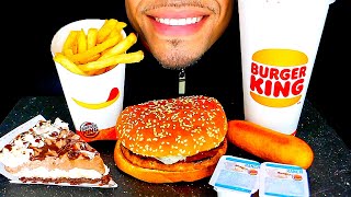 ASMR  Burger King Impossible Whopper Corndog Ranch Sauce French Fries  Hershey’s Chocolate Pie [upl. by Alien]