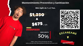 Mantenimiento a Mini Split y Sanitización [upl. by Akli143]