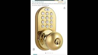 Sale  6319 MiLocks TKK02P Digital Door Knob Lock with Electronic Keypad [upl. by Farr]