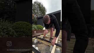 Using Deck tape carpentry diy carpenter joiner construction build decking tape [upl. by Vania322]