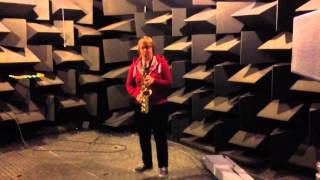 Saxophone in Reverberation Room and Anechoic Chamber [upl. by Labana864]