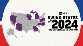 What are the swing states in the 2024 presidential election [upl. by Lorinda]