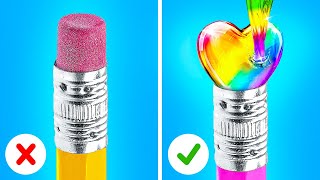 GENIUS SCHOOL HACKS  Smart DIY Tricks and Cool Crafts by 123 GO GLOBAL [upl. by Yeloc]