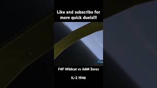 F4F Wildcat vs A6M Zeros f4f zero wildcat duel pacific ww2warbirds ww2 aviation airbattle [upl. by Illyes197]