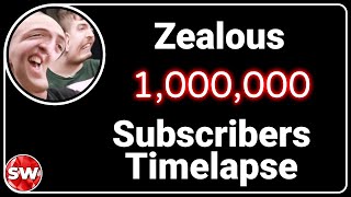 Zealous The MrBeast Challenge Winner  1M Subscribers Timelapse [upl. by Sualocin]