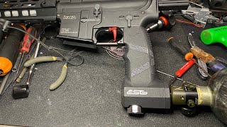 Monks Airsoft hpa grip  Eurotactics on KWA m4 airsoft [upl. by Candace]