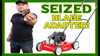 HowTo Remove A Seized Lawnmower Blade Adapter [upl. by Ker688]