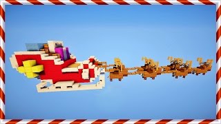 MINECRAFT TUTO  COMMENT FAIRE LE TRAINEAU DU PERE NOEL [upl. by Llyrpa]