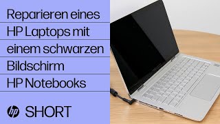 So reparieren Sie einen HP Laptop mit einem schwarzen Bildschirm  HP Support [upl. by Enyrb723]