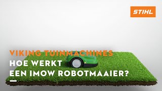 Hoe werkt een iMow robotmaaier  VIKING tuinmachines [upl. by Nodaj4]