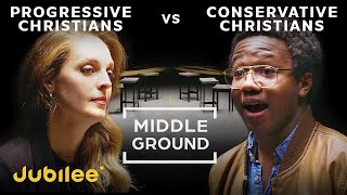 Liberal Christians vs Conservative Christians  Middle Ground [upl. by Bobbette296]