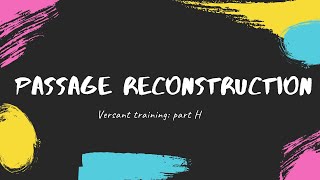 Versant practice Passage reconstruction 1 [upl. by Branen]