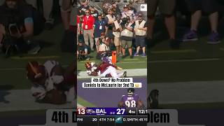 Jayden Daniels CLUTCH 4th Down TD to Terry McLaurin 😳 Football [upl. by Whitney]