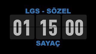 LGS SÖZEL SAYAÇ [upl. by Menis]