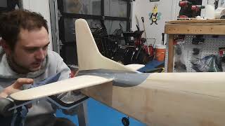 Covering with Monokote Part 3 Getting ready to cover tail surfaces [upl. by Leihcar]