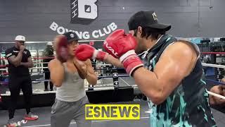 Zurdo Ramirez first day in camp for Nov 16 fight EsNews boxing [upl. by Elvie]