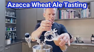 Azacca Wheat Ale  Live Tasting [upl. by Ardnazil275]