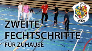 Fechten lernen Teil 2 Beinarbeit üben 25 min FencingFootwork  Part 2 [upl. by Rakabuba]