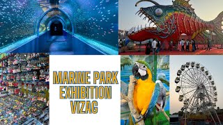 Marine Park Exhibition at RK Beach Vizag  Underwater Tunnel Aquarium and Bird Park vizag [upl. by Ettenuj198]