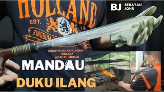 Making Dayak Tribes DEADLY WEAPON  Ngaga Duku ilangMandauBLACKSMITH BROTHERSMacheteBorneo [upl. by Ariane]