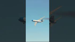 United States Air Force One have a Engine Fire Emergency on take off [upl. by Nayb]