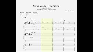 Outer Wilds  Rivers End Guitar Tab [upl. by Adnoel796]