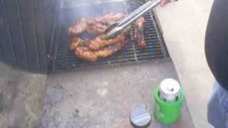 BBQ chicken n pork ribs parts [upl. by Rubma]