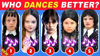 Who Dances Better Wednesday Dance Edition 🖤💃 Salish MatterLike NastyaKamelia MelnicJenna Ortega [upl. by Ainav489]