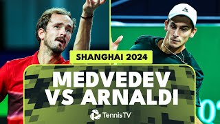 Daniil Medvedev vs Matteo Arnaldi Entertaining Match Highlights  Shanghai 2024 [upl. by Notsek387]