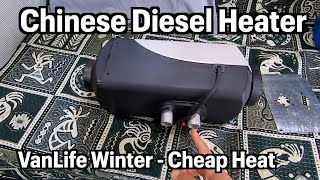 Chinese Diesel Heater Install  VanLife Cheap Heat [upl. by Yarled]